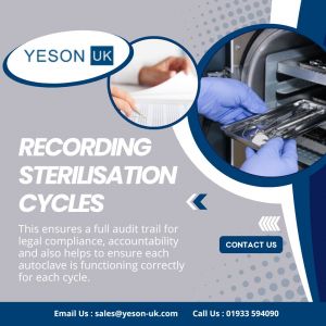 Why is it essential to record autoclave sterilisation cycles?
