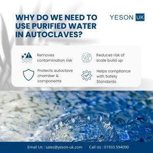 Why do we need to use purified water in autoclaves?